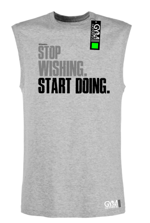STOP Wishing Start Doing - koszulka TOP męski