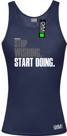 STOP Wishing Start Doing - koszulka TOP damska