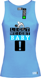 Light Weight Baby - koszulka TOP damski błękitny