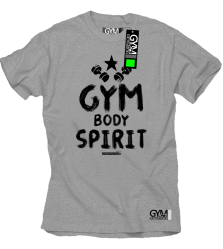 Gym Body Spirit - koszulka męska melanż