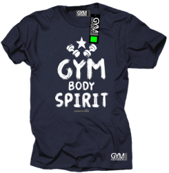 Gym Body Spirit - koszulka męska granatowy