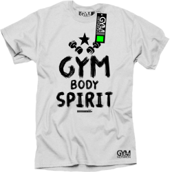 Gym Body Spirit - koszulka męska biały