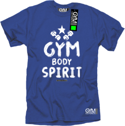 Gym Body Spirit - koszulka męska niebieski