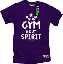 Gym Body Spirit - koszulka męska fioletowy