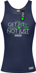 Get fit for life not just for summer - top damski granatowy