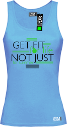 Get fit for life not just for summer - top damski błękitny