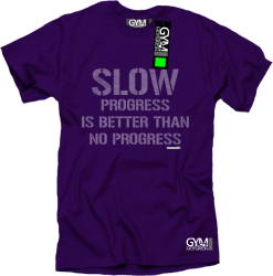 Slow progress is better than no progress - koszulka męska fioletowa