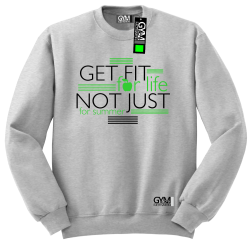 Get fit for life not just for summer - bluza bez kaptura standard melanż 