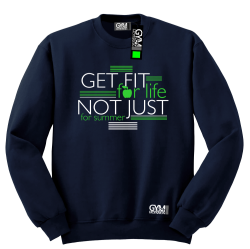 Get fit for life not just for summer - bluza bez kaptura standard granatowa