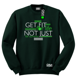 Get fit for life not just for summer - bluza bez kaptura standard butelkowa