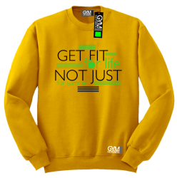 Get fit for life not just for summer - bluza bez kaptura standard żółta