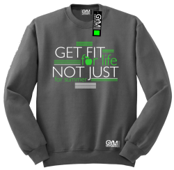 Get fit for life not just for summer - bluza bez kaptura standard szara