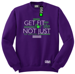 Get fit for life not just for summer - bluza bez kaptura standard fioletowa