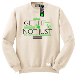 Get fit for life not just for summer - bluza bez kaptura standard beżowa