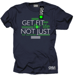 Get fit for life not just for summer - koszulka męska granatowa