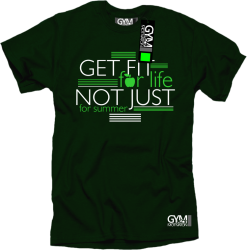 Get fit for life not just for summer - koszulka męska butelkowa