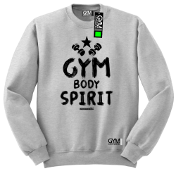 Gym Body Spirit - bluza męska standard melanż