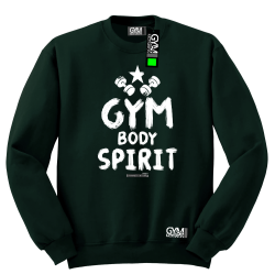 Gym Body Spirit - bluza męska standard butelkowa zieleń