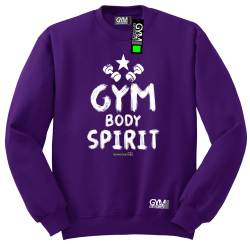 Gym Body Spirit - bluza męska standard fioletowa