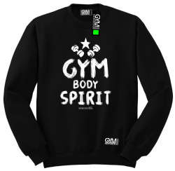 Gym Body Spirit - bluza męska standard czarna