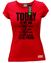Today is my day To be Pround - koszulka damska czerwona