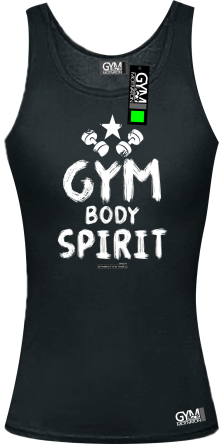 Gym Body Spirit - koszulka TOP damski czara